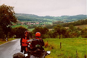 Bei Heubach. Leider regnets in der Rhön immer noch