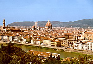 Blick vom Micheangelo-Denkmal in Florenz